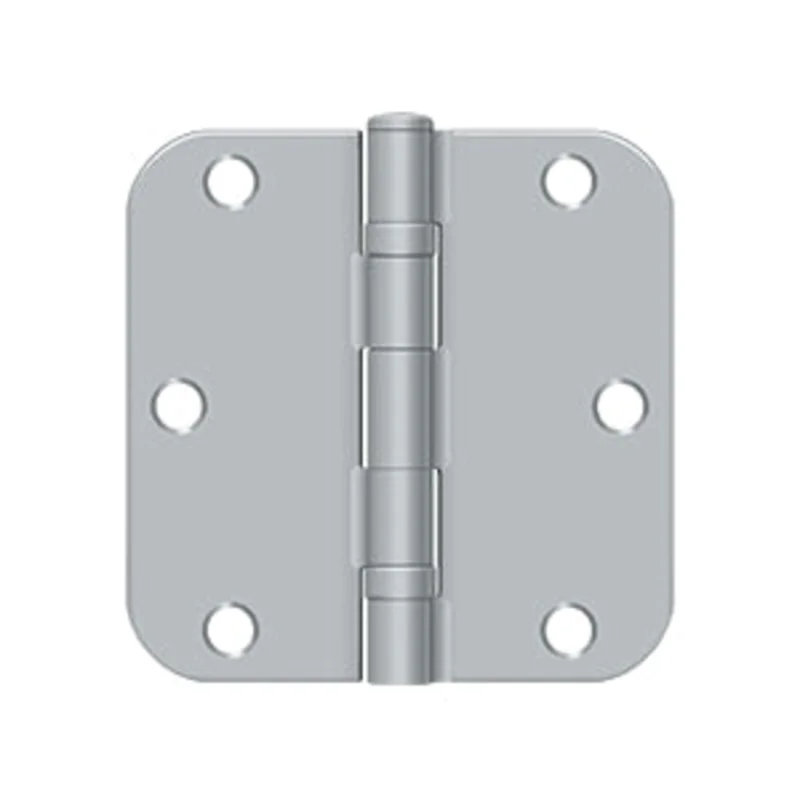 Deltana - Steel Hinges - 3-1/2" x 3-1/2" Residential Ball Bearing Door Hinge 5/8" Radius Corner (Pairs)