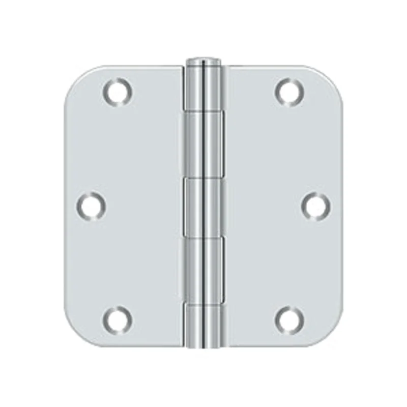 Deltana - Steel Hinges - 3-1/2" x 3-1/2" Residential Door Hinge 5/8" Radius Corner (Pairs)