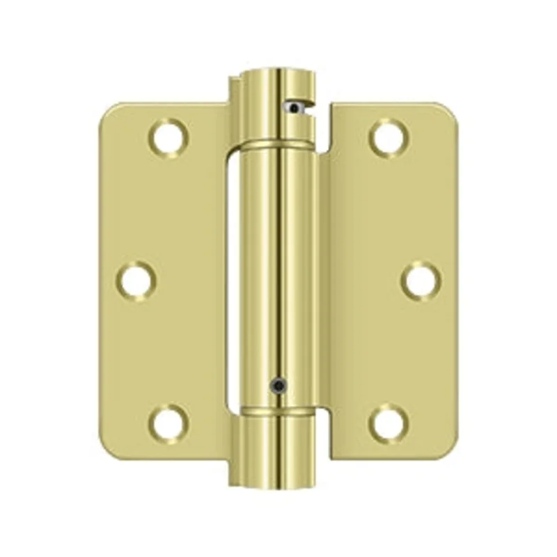 Deltana - Steel Hinges - 3-1/2" x 3-1/2" Single Action Spring Hinge 1/4" Radius Corner (Each)