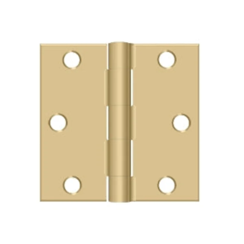 Deltana - Steel Hinges - 3" x 3" Residential Door Hinge Square Corner (Pairs)