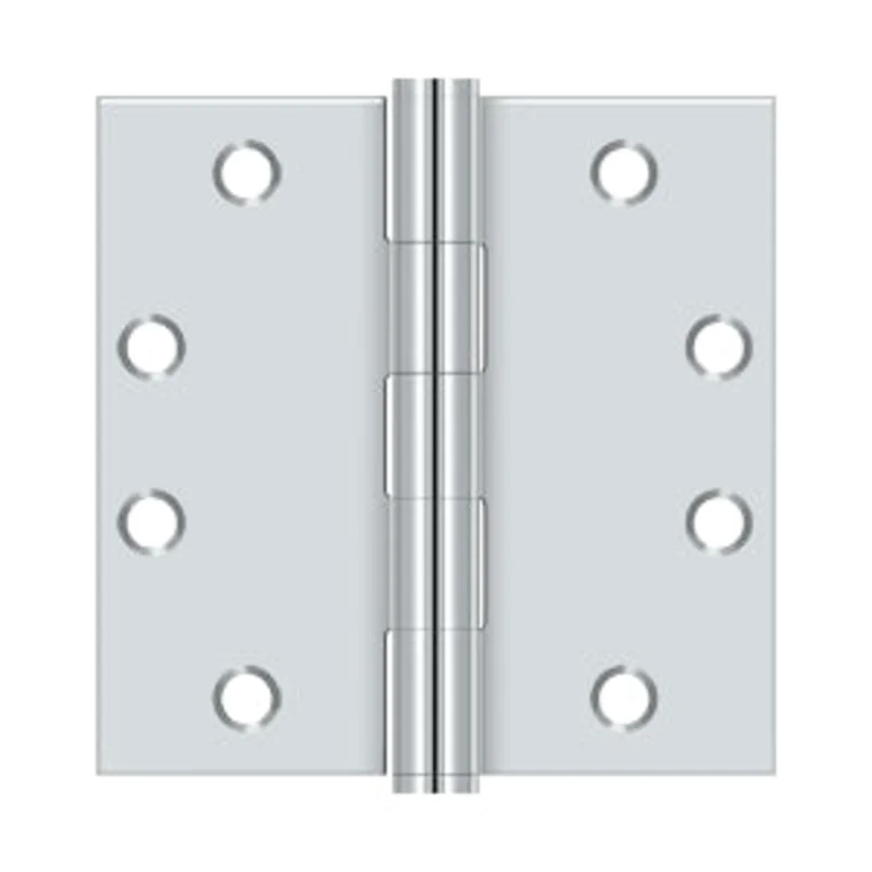 Deltana - Steel Hinges - 4-1/2" x 4-1/2" Heavy Duty Door Hinge Square Corner (Pairs)