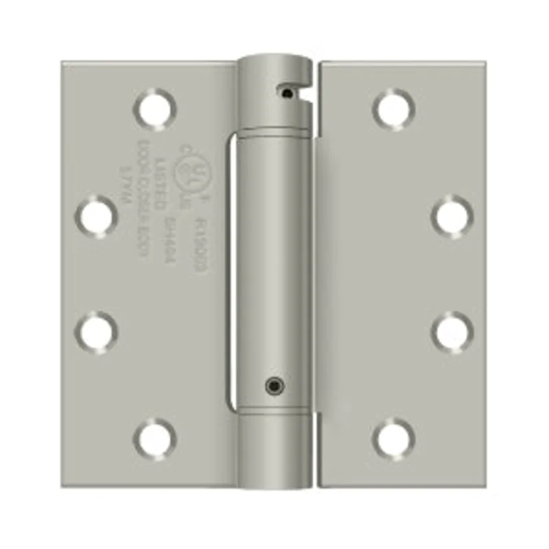 Deltana - Steel Hinges - 4-1/2" x 4-1/2" Single Action Spring Hinge Square Corner (Each)
