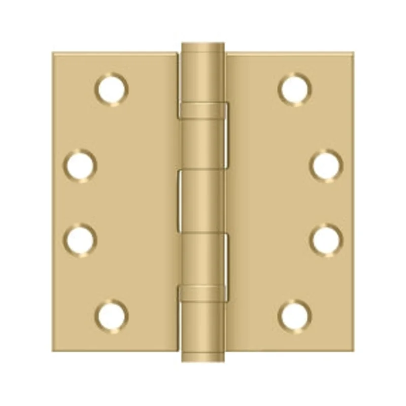 Deltana - Steel Hinges - 4" x 4" Heavy Duty Ball Bearing Door Hinge Square Corner (Pairs)