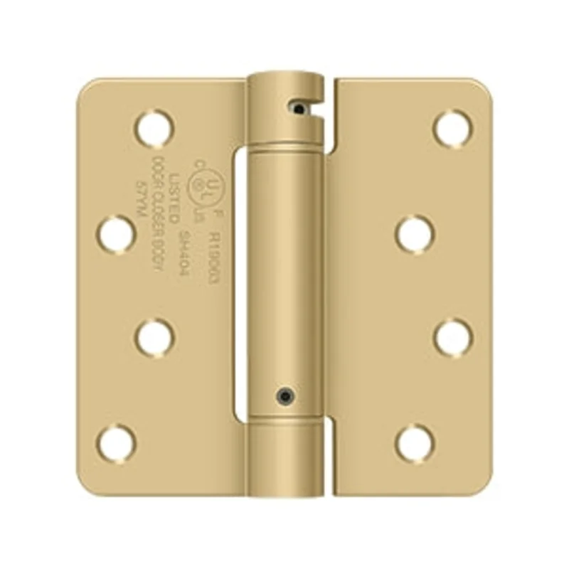 Deltana - Steel Hinges - 4" x 4" Single Action Spring Hinge 1/4" Radius Corner (Each)