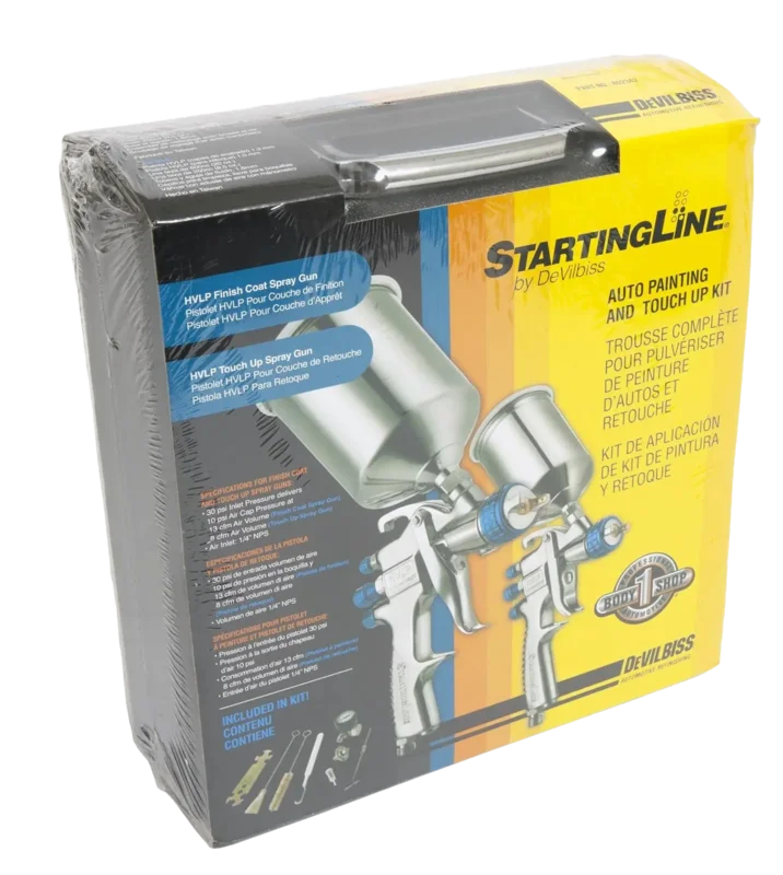 DEVILBISS 802342 STARTINGLINE HVLP GRAVITY SPRAY GUN KIT