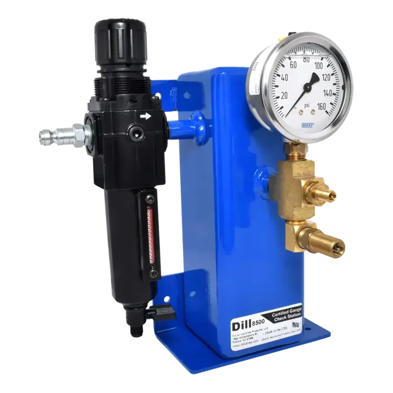Dill 8500 Certify Gauge Check Station w/ Analog Display, Large Bore Compatible