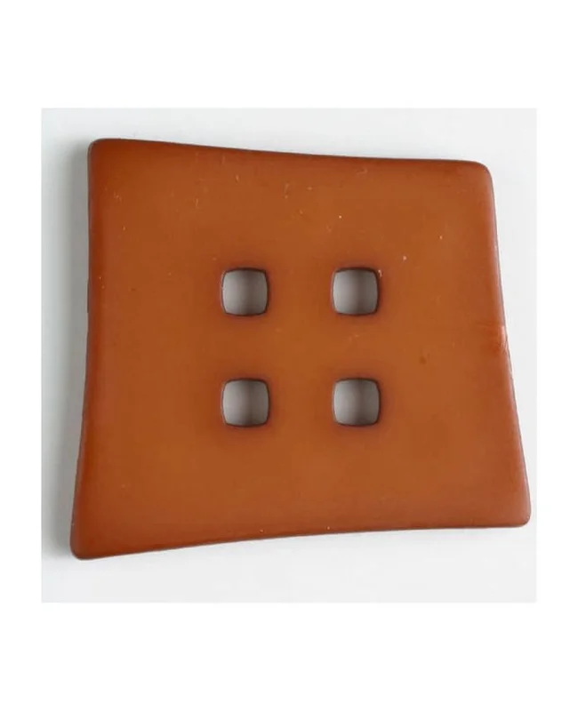 DILL BUTTONS - 4 Hole Plastic Button - Brown - 55mm