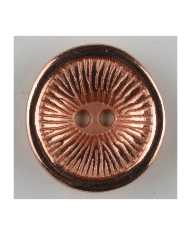 DILL BUTTONS: Full Metal Button Round - Copper