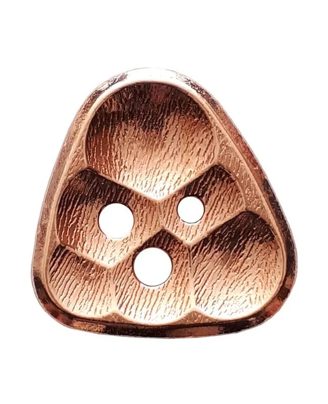 DILL BUTTONS - Full Metal Triangle Comb Button 3-Holes