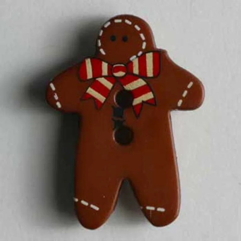 DILL BUTTONS: Ginger Bread Button - 25mm