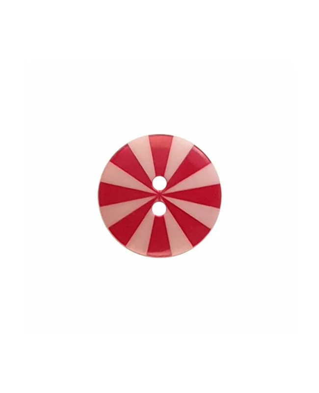DILL BUTTONS: Kaffe Fassett Button "Radiate" - 20mm Pink/Red