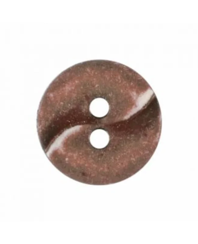 DILL BUTTONS: Small Fashion Button - 13mm Brown
