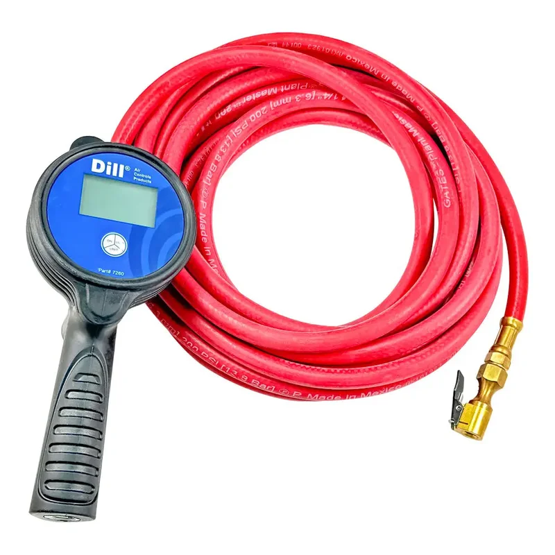 Dill Digital Inflator w/ 20 ft Hose, Euro Chuck - 7260-20-6293E
