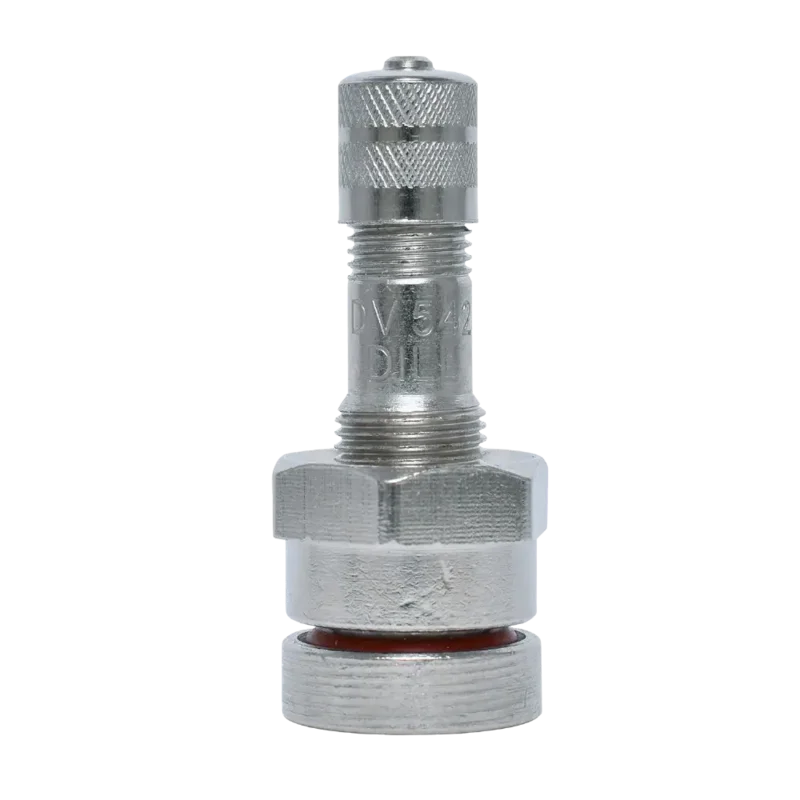 Dill DV-542 Straight Metal O-Ring Clamp-In Valve Stem (.390" Hole, M6 Tapped)