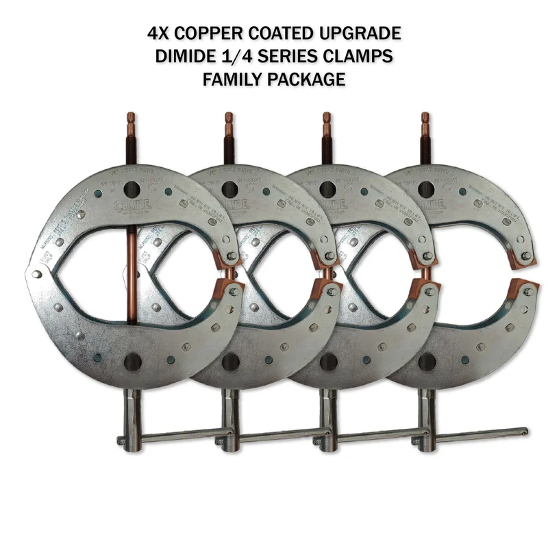 DIMIDE 1/4 Series #6 Copper Coated Clamp | Family Discounted Package