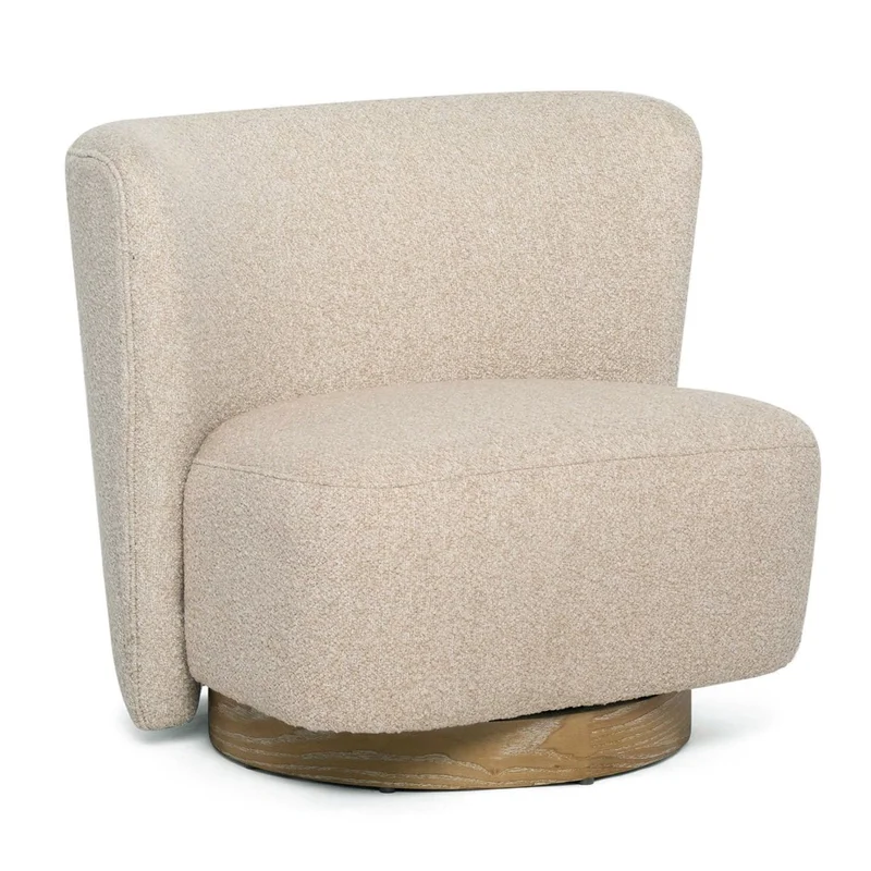 Dorian Swivel Lounge Chair, Seed