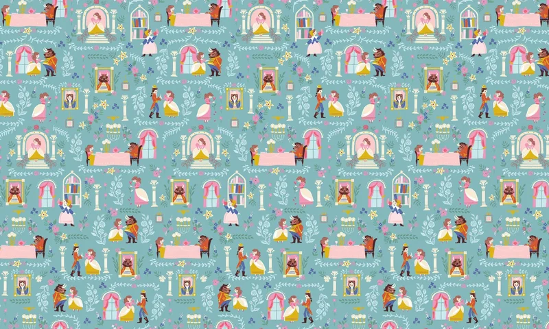 DOUBLE LUSH VELVET: 58/60" Beauty & the Beast (1/4 Yard)