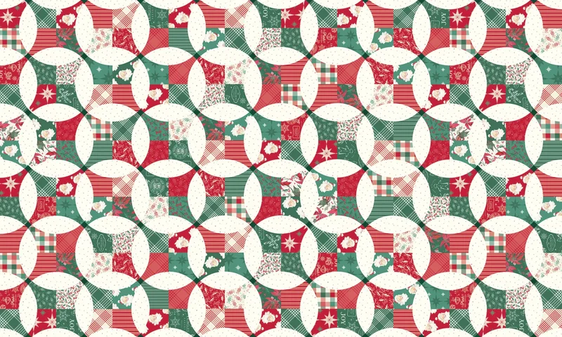 DOUBLE LUSH VELVET: 58/60" Merry Little Christmas (1/4 Yard)