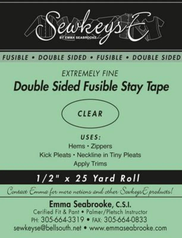 Double Sided Fusible Stay Tape .5 Extremely Fine
