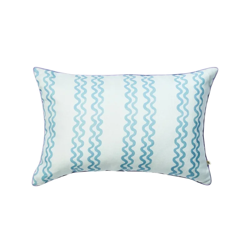 Double Waves Blue, Indoor/Outdoor, 24 x 16