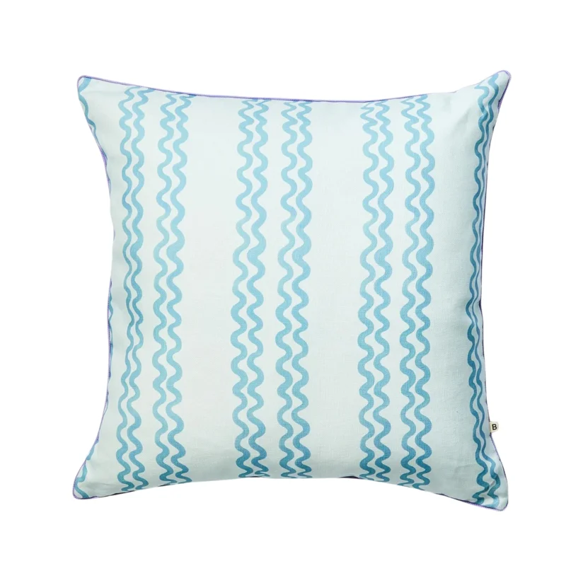 Double Waves Blue, Indoor/Outdoor, 24 x 24