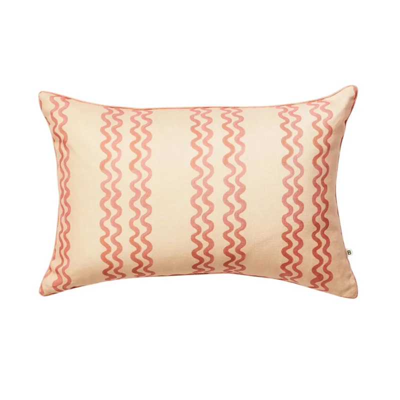 Double Waves Pink, Indoor/Outdoor, 24 x 16