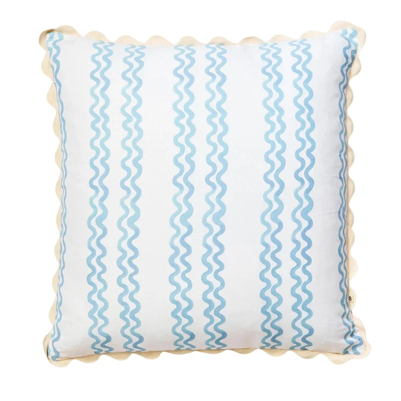 Double Waves Powder Blue, 24 x 24