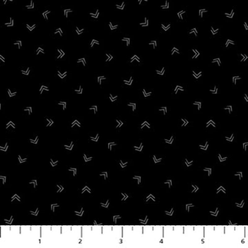 DUSK: Arrows-Black/Gray (1/4 Yard)