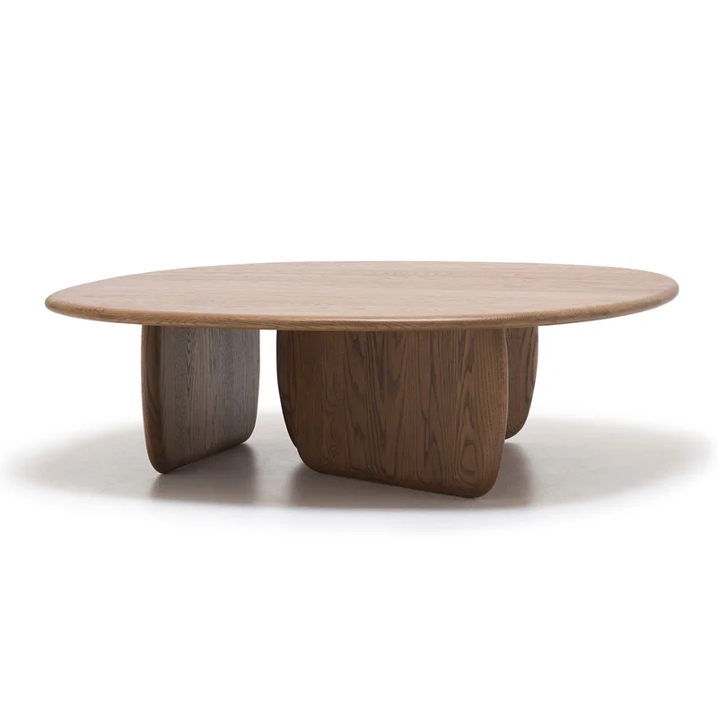 Eden Coffee Table, Latte 39.4"Dia 13.8"H
