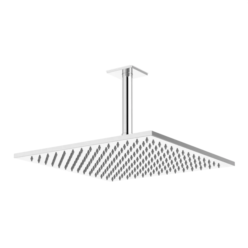 Edge 12" Rain Shower Head on Ceiling Mount Arm
