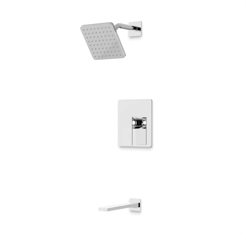 Edge 2-Way Pressure Balance Shower Trim Kit with Tub Filler