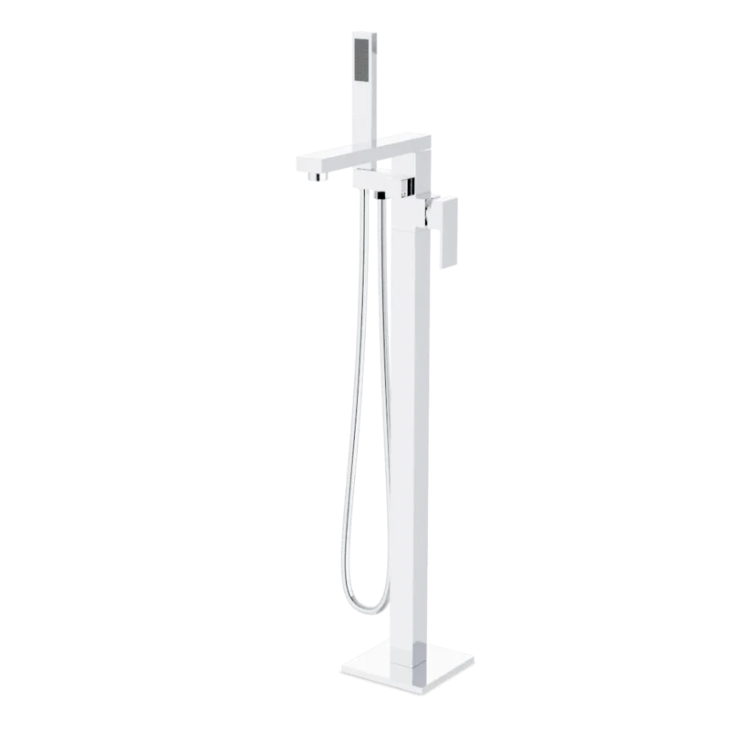 Edge Floor Mount Tub Filler Trim Kit with Hand Shower