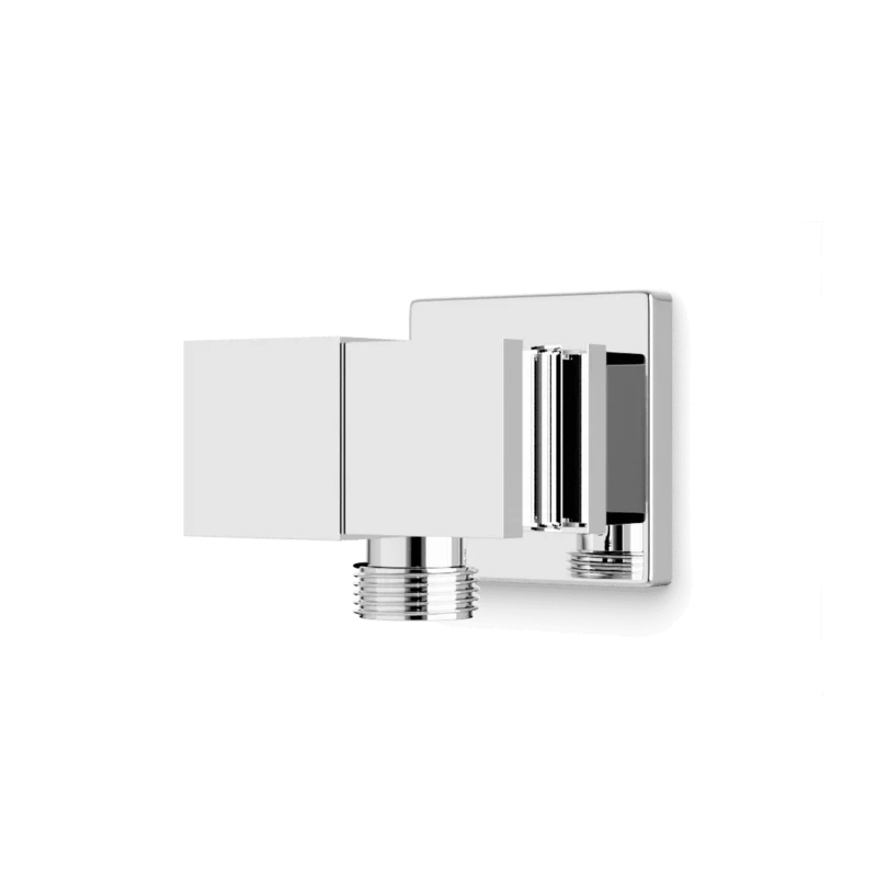 Edge Shower Outlet Elbow with Pivoting Hand Shower Holder