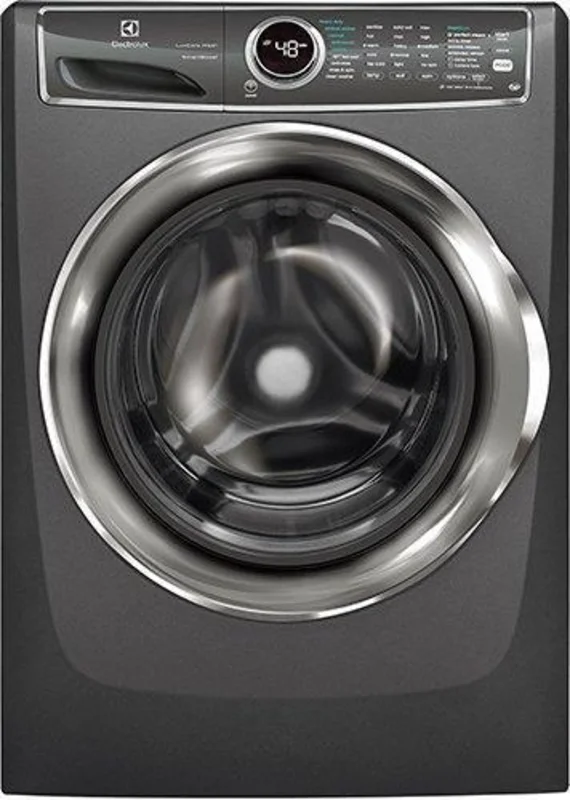 Electrolux - 5.1 cu. Ft Front Load Washer in Titanium - EFLS627UTT Black Stainless