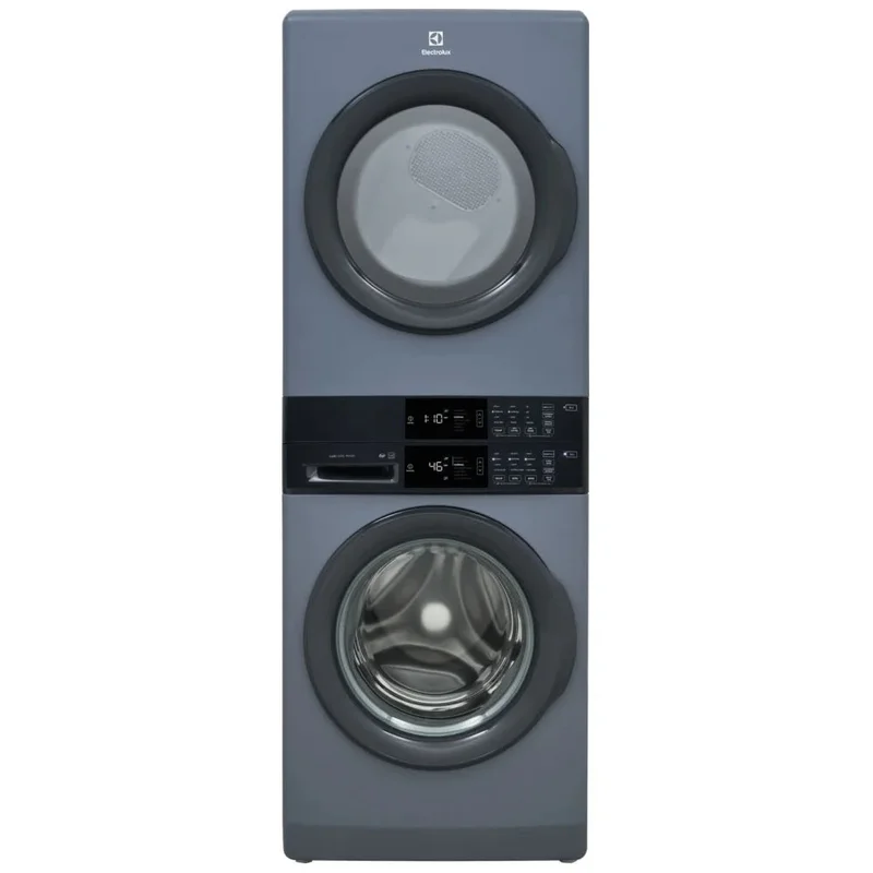 Electrolux - 5.1 cu. Ft Washer and 8 cu. Ft Vented Electric Dryer WashTower in Denim Blue - ELTE730CAD Blue
