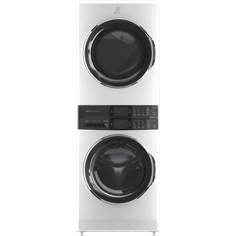 Electrolux - 5.2 cu. Ft  Front Load Washer And 8 cu. Ft Dryer Laundry Tower in White - ELTE760CAW White