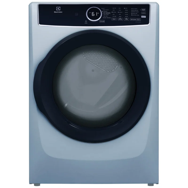 Electrolux - 8 cu. Ft Electric Dryer in Glacier Blue - ELFE743CAG Blue