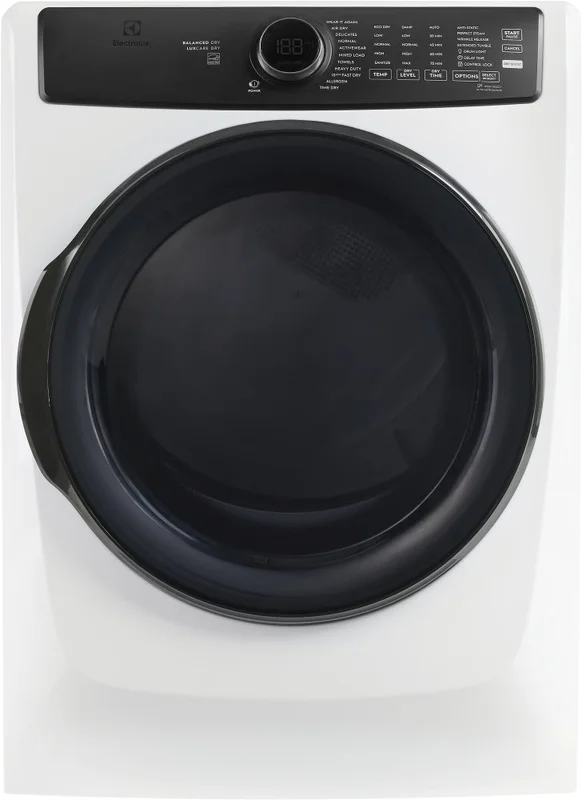 Electrolux - 8 cu. Ft Vented Electric Dryer in White - ELFE773CAW White