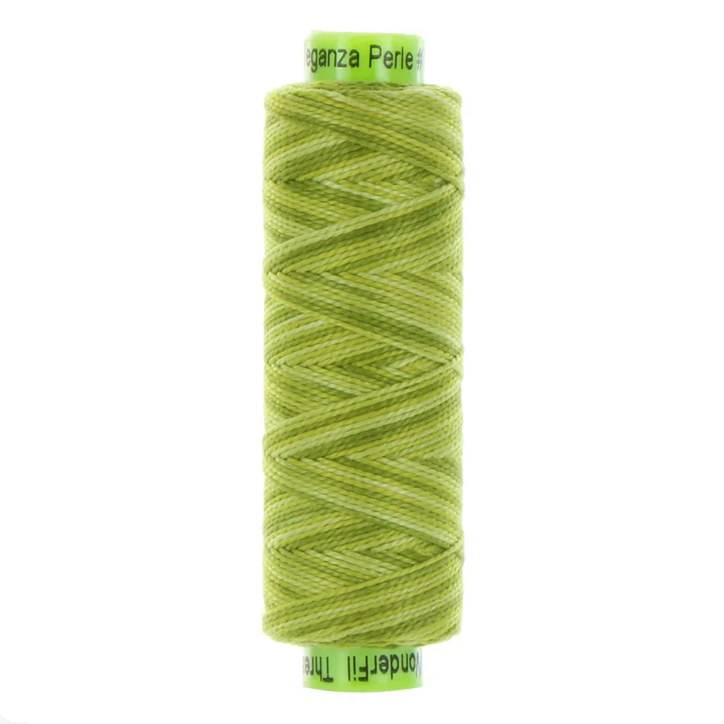 ELEGANZA: 8wt Cotton 70yds-Variegated Inchworm 12