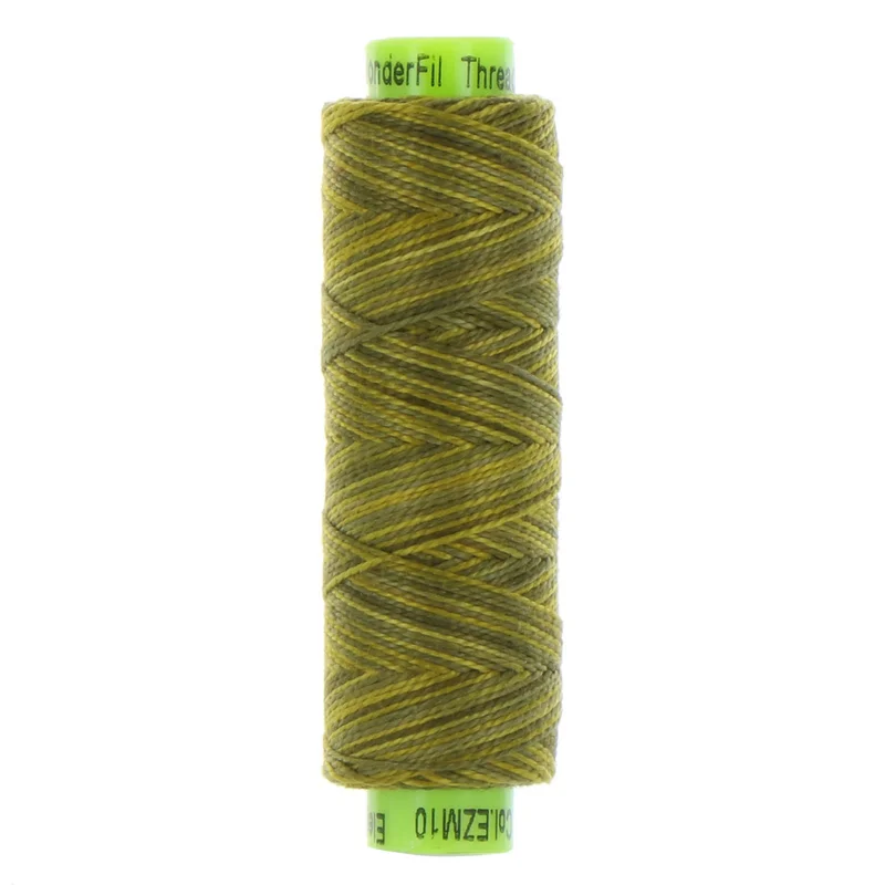 ELEGANZA: 8wt Cotton 70yds-Variegated Olive Pit 10