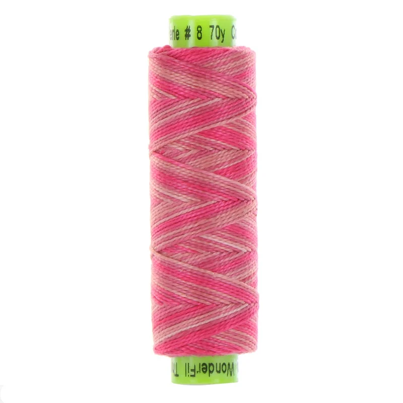 ELEGANZA: 8wt Cotton 70yds-Variegated Pink Lemonade 27