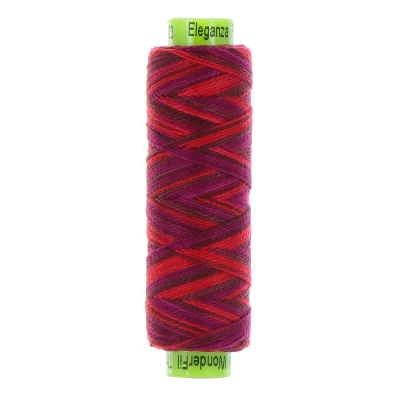 ELEGANZA: 8wt Cotton 70yds-Variegated Scarlet Letter 23