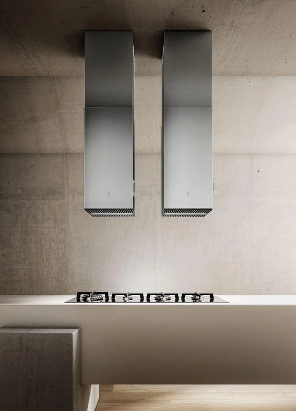 Elica - 12.5 Inch 600 CFM Island Range Vent in Stainless - EHI613SS Stainless
