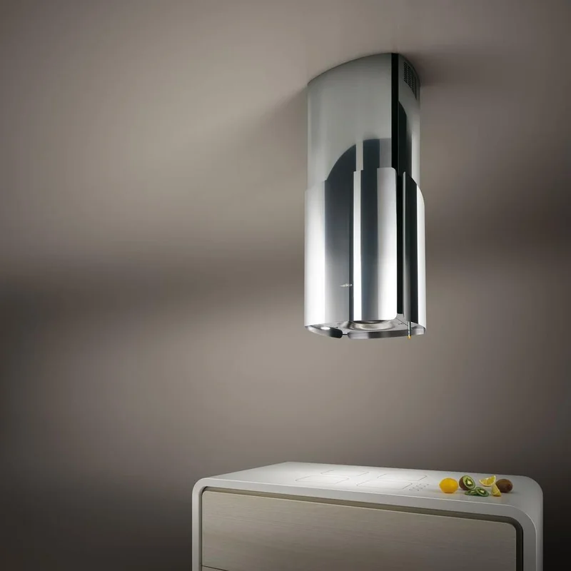 Elica - 22.875 Inch 600 CFM Island Range Vent in Stainless - ECH623S1 Stainless