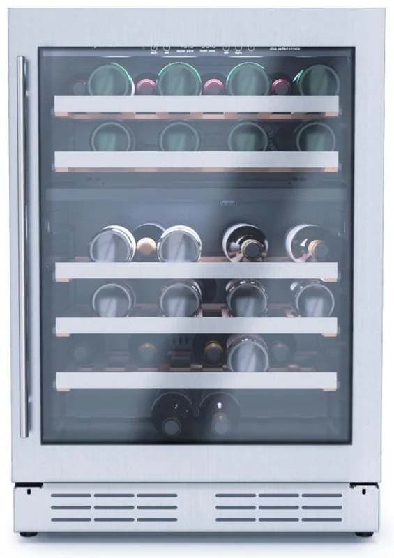 Elica - 23.4 Inch 4.8 cu. ft Wine Fridge Refrigerator in Stainless - EWS52SS1 Stainless