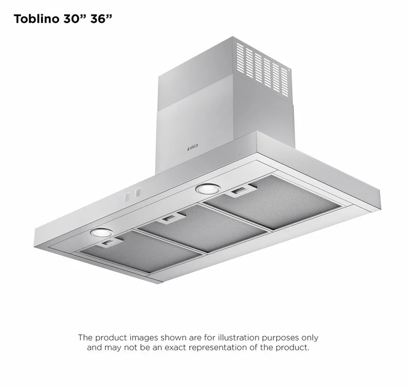 Elica - 24 Inch 400 CFM Wall Mount and Chimney Range Vent in Stainless - ETB436S3 Stainless