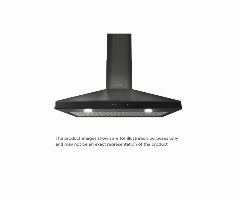 Elica - 36 Inch 600 CFM Wall Mount and Chimney Range Vent in Black - EVR636BL Black