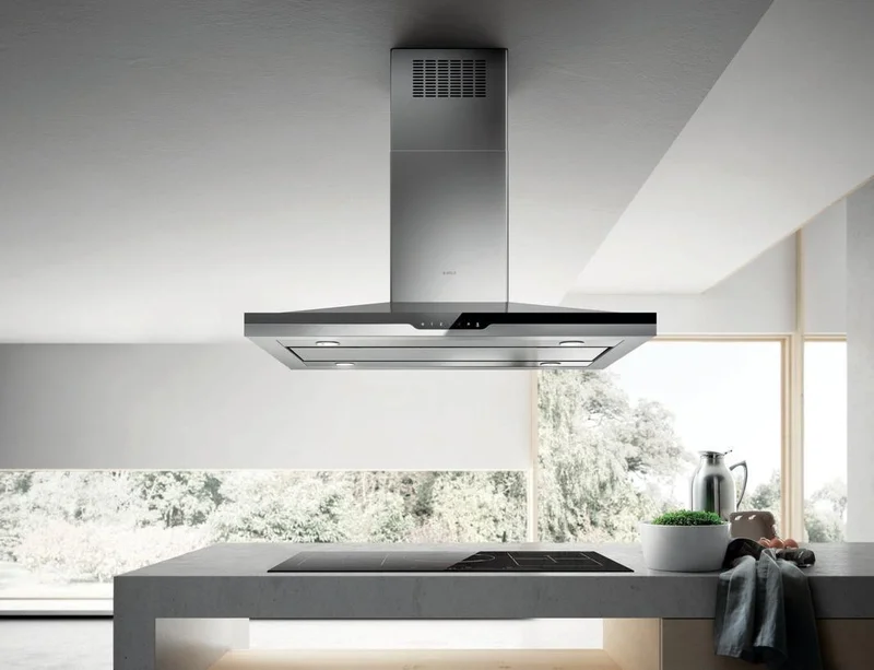 Elica - 42 Inch 600 CFM Island Range Vent in Stainless - ESI642SS Stainless