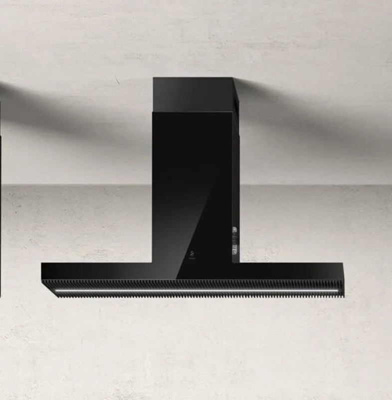 Elica - 48 Inch 600 CFM Island Range Vent in Black - EHI648BL Black