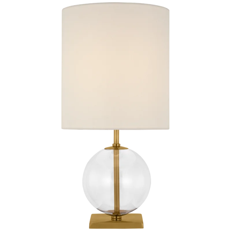 Elsie Small Table Lamp, Clear Glass